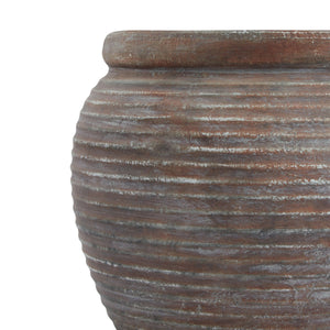Siena Brown Diameter Rimmed Plant Pot_3037