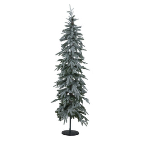 Slim Snowy Woodland Pre-Lit 200 Led Christmas Tree_1079