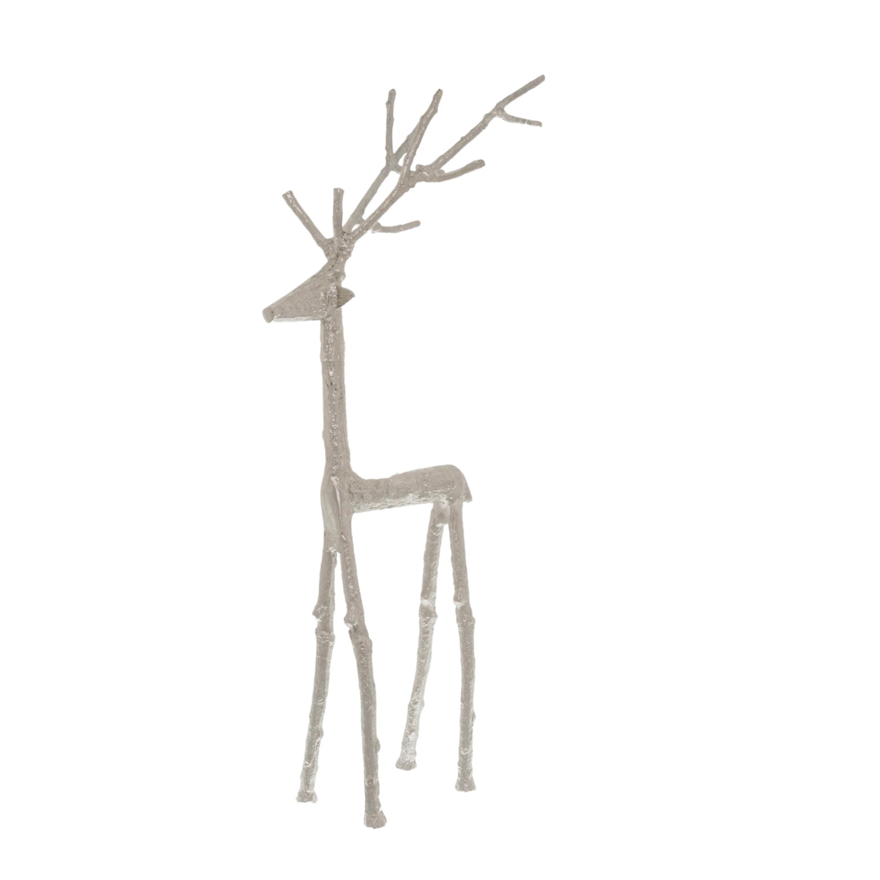 Silver Standing Stag Ornament_3157
