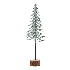 Snowy Spindle Tree In Wood Log_3237