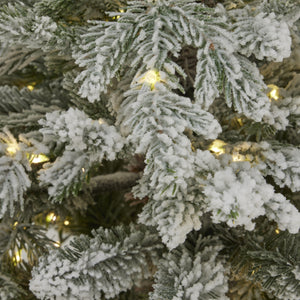 Snowy Forest Fir Pre-Lit Led 300L Christmas Tree In Pot_1097