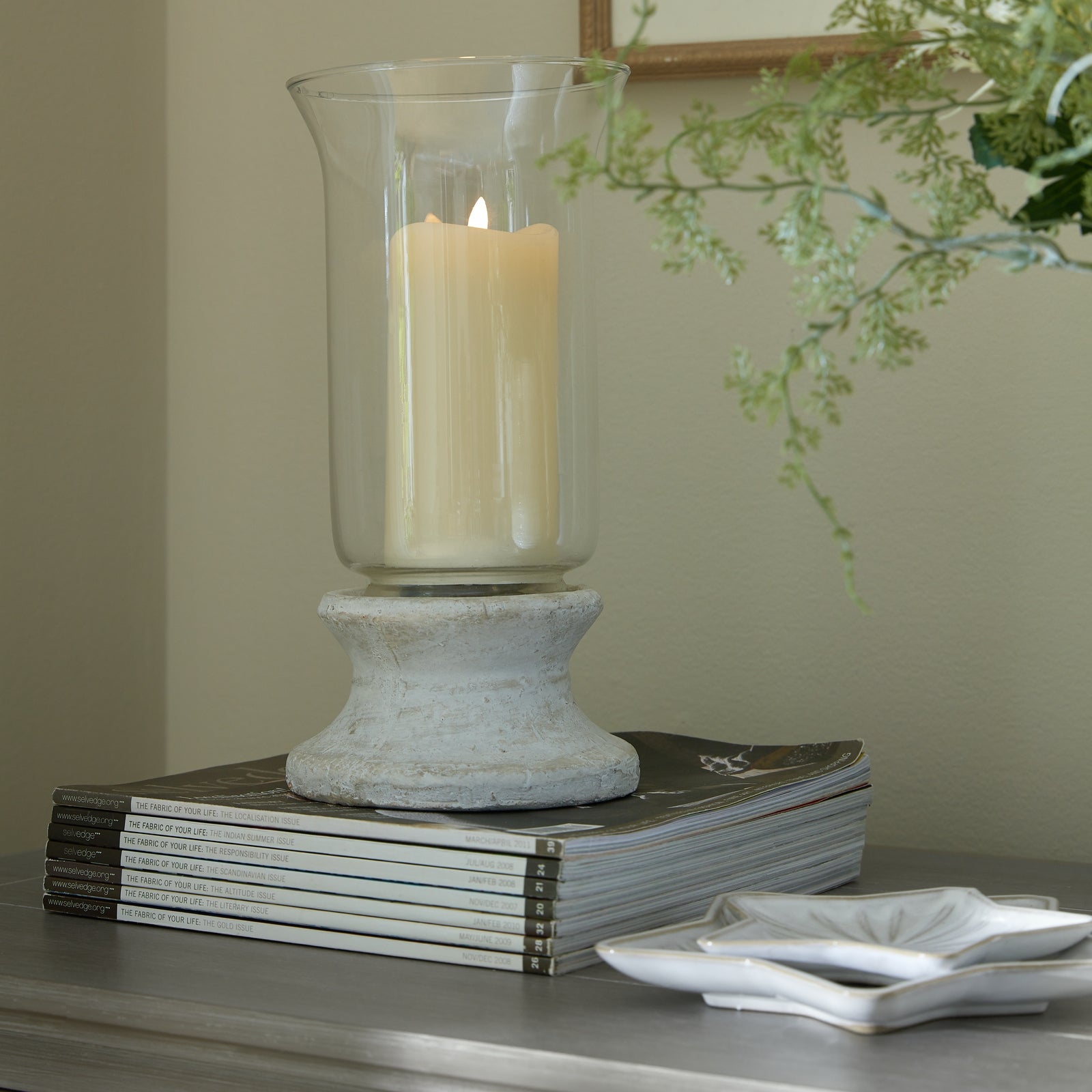 Stone Based Hurricane Lantern_3336