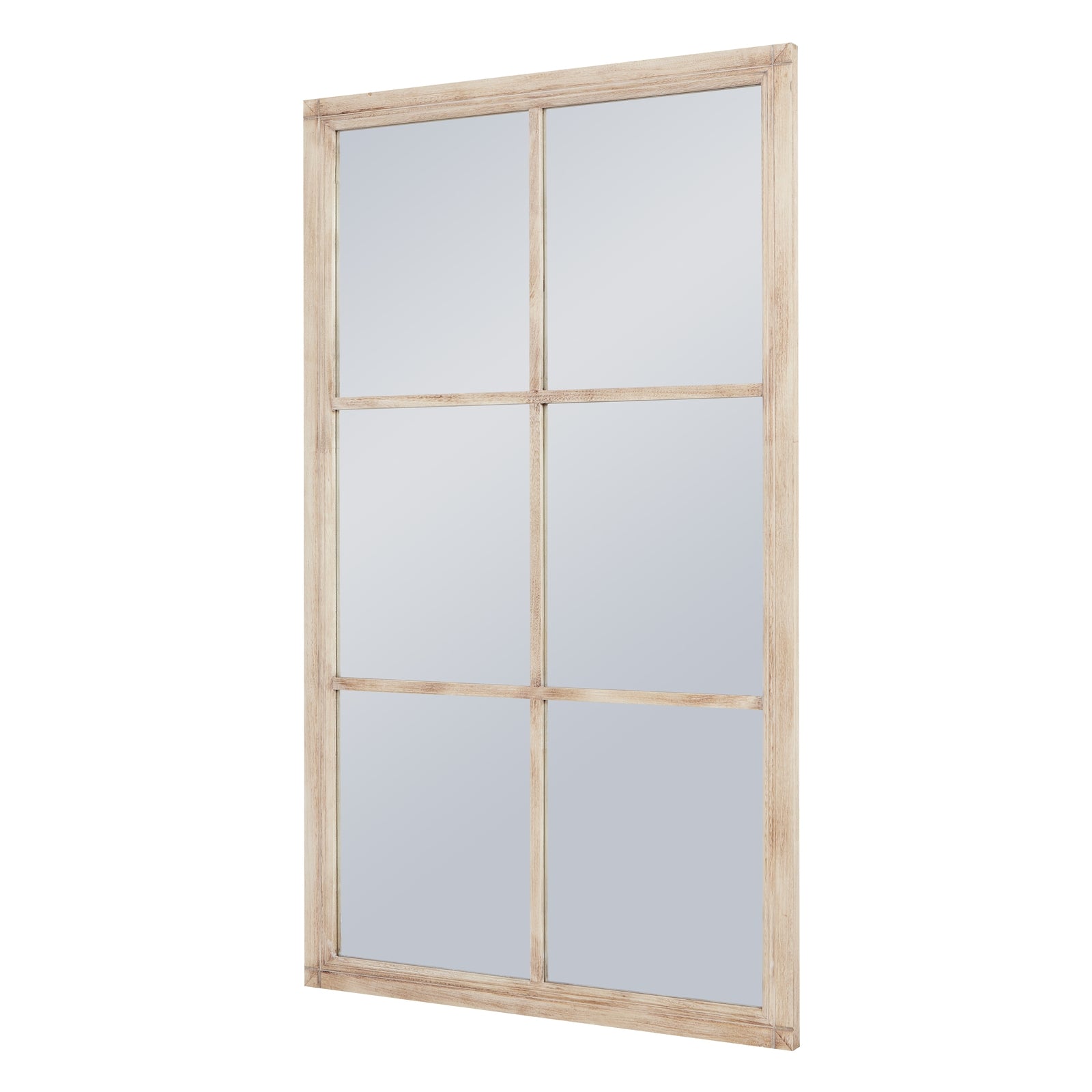 Washed Wood Large Window Mirror_4216