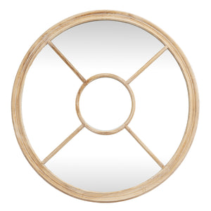 Washed Wood Round Window Mirror_4229