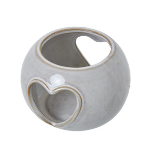 White Ceramic Heart Cut-Out Round Tealight Holder_3521