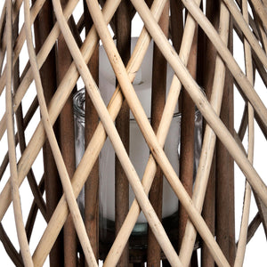 Wicker Bulbous Lantern_2091