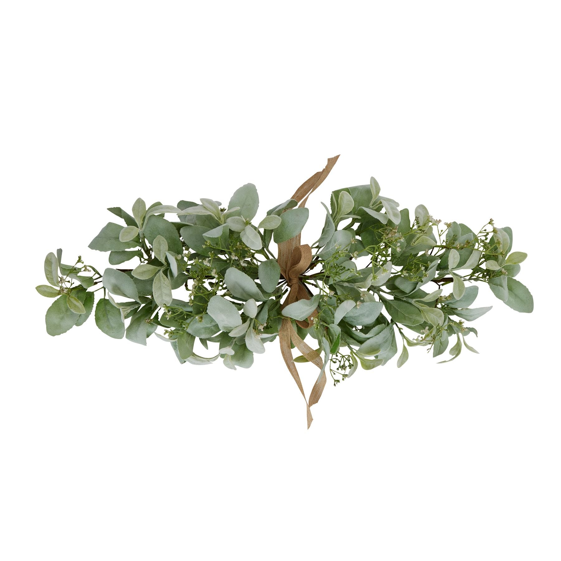 Winter Spray Arrangement With Lambs Ear And Wax Flower_5969