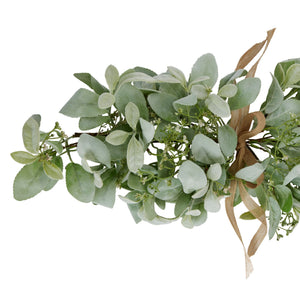 Winter Spray Arrangement With Lambs Ear And Wax Flower_5970