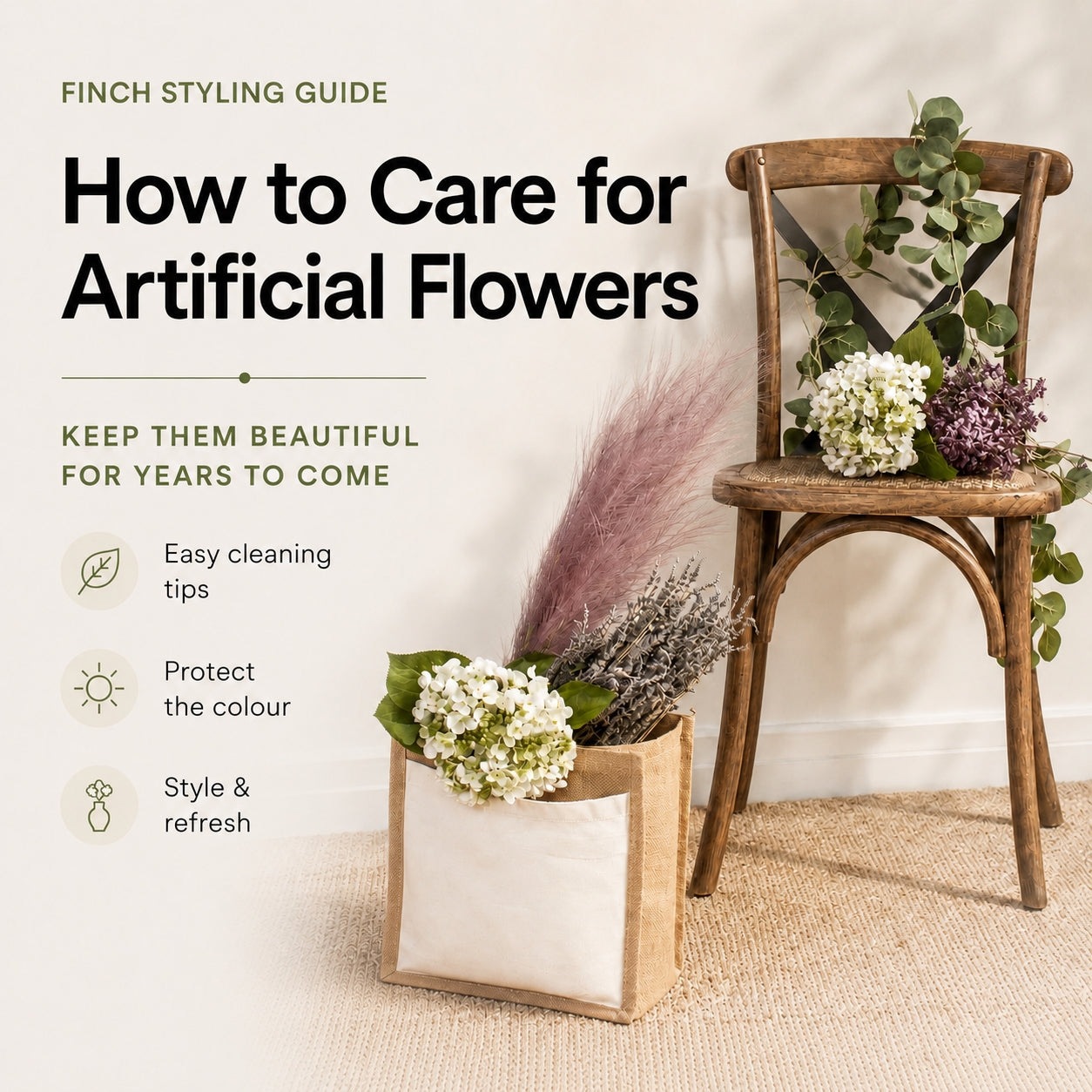 Caring for your Artificial Flowers