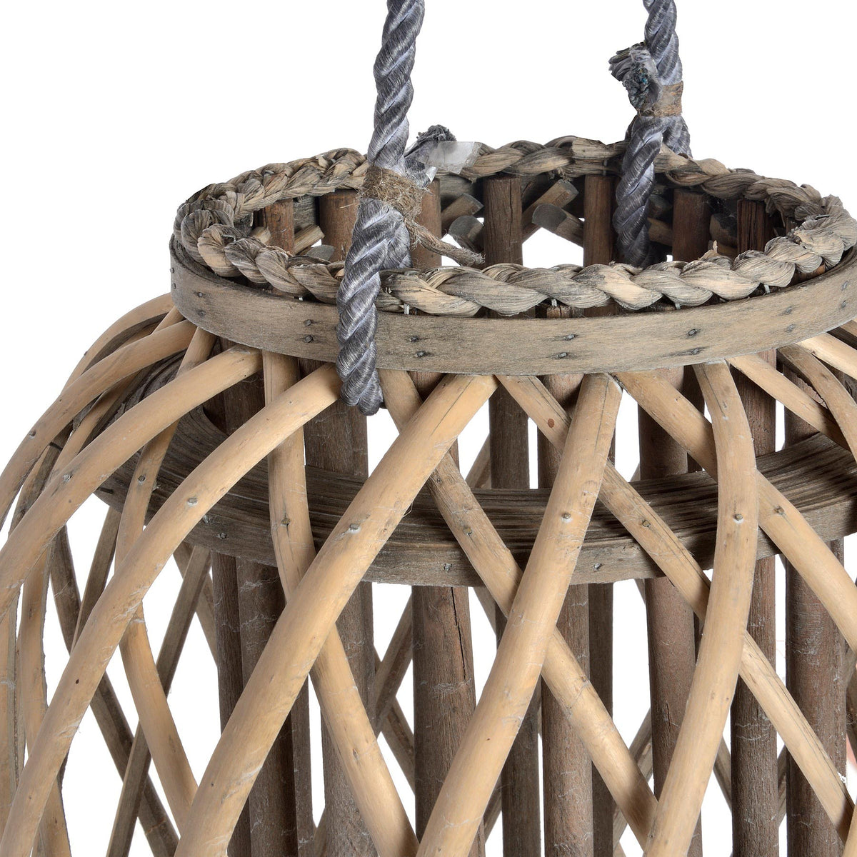 Wicker Candle Holders