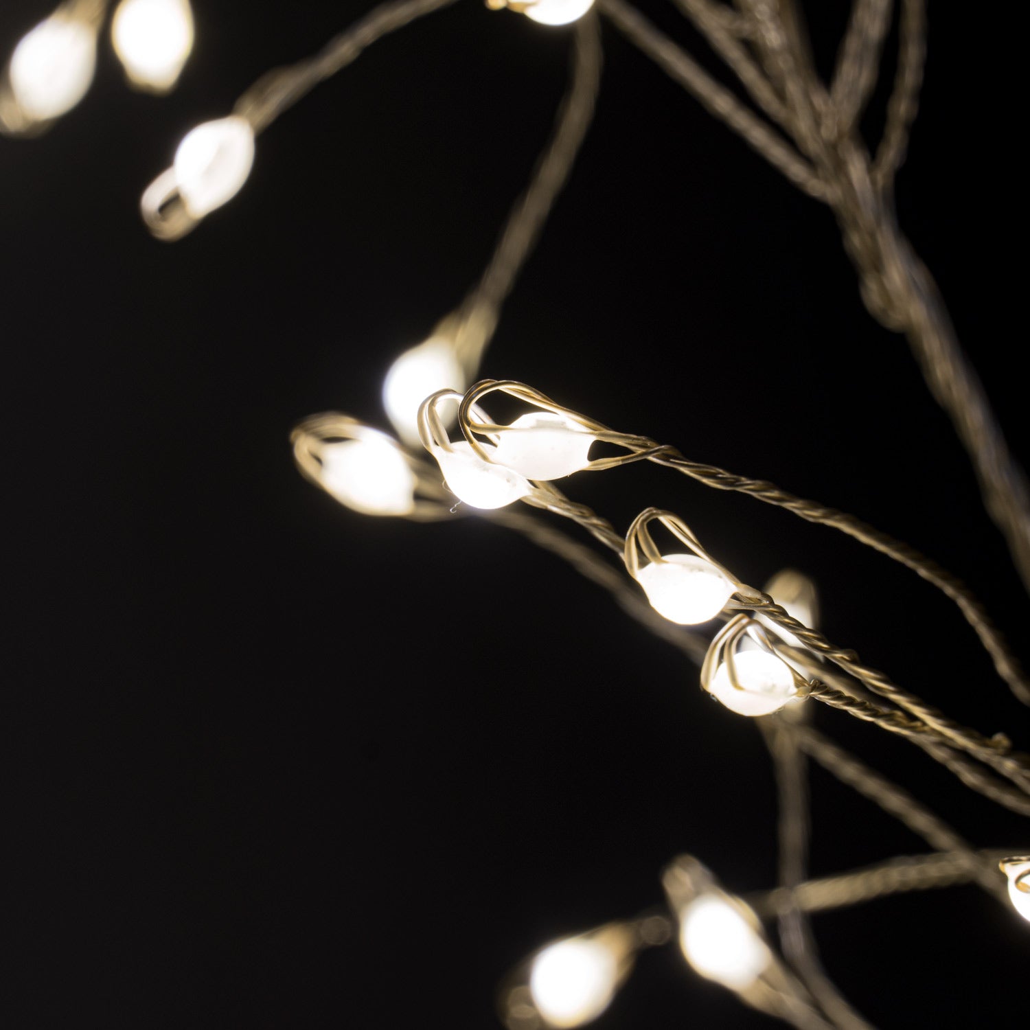 2.75m\9ft Plug-In LED 8 Sequence Warm White Cluster String_673