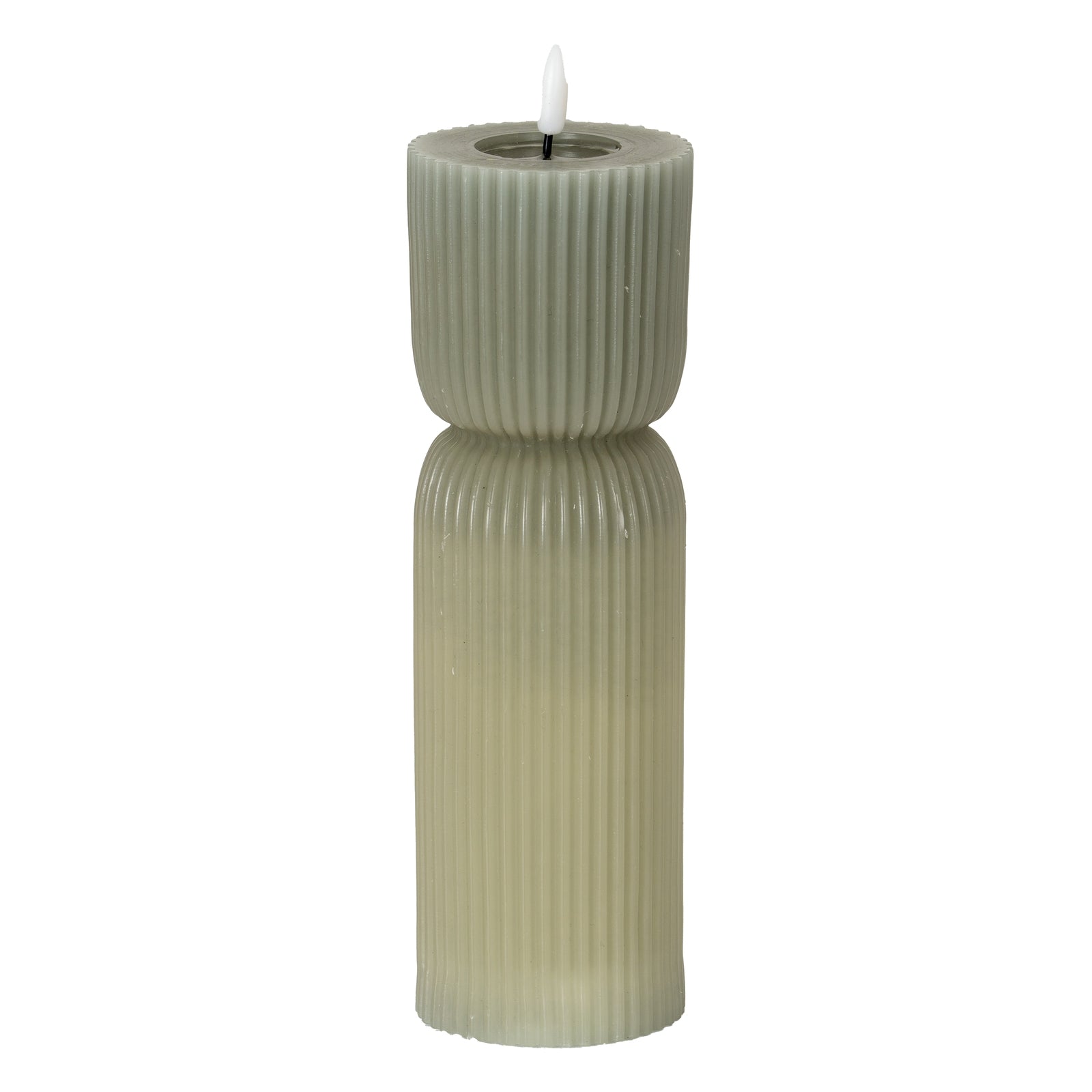 Luxe Collection Natural Glow Carved LED Candle_2174