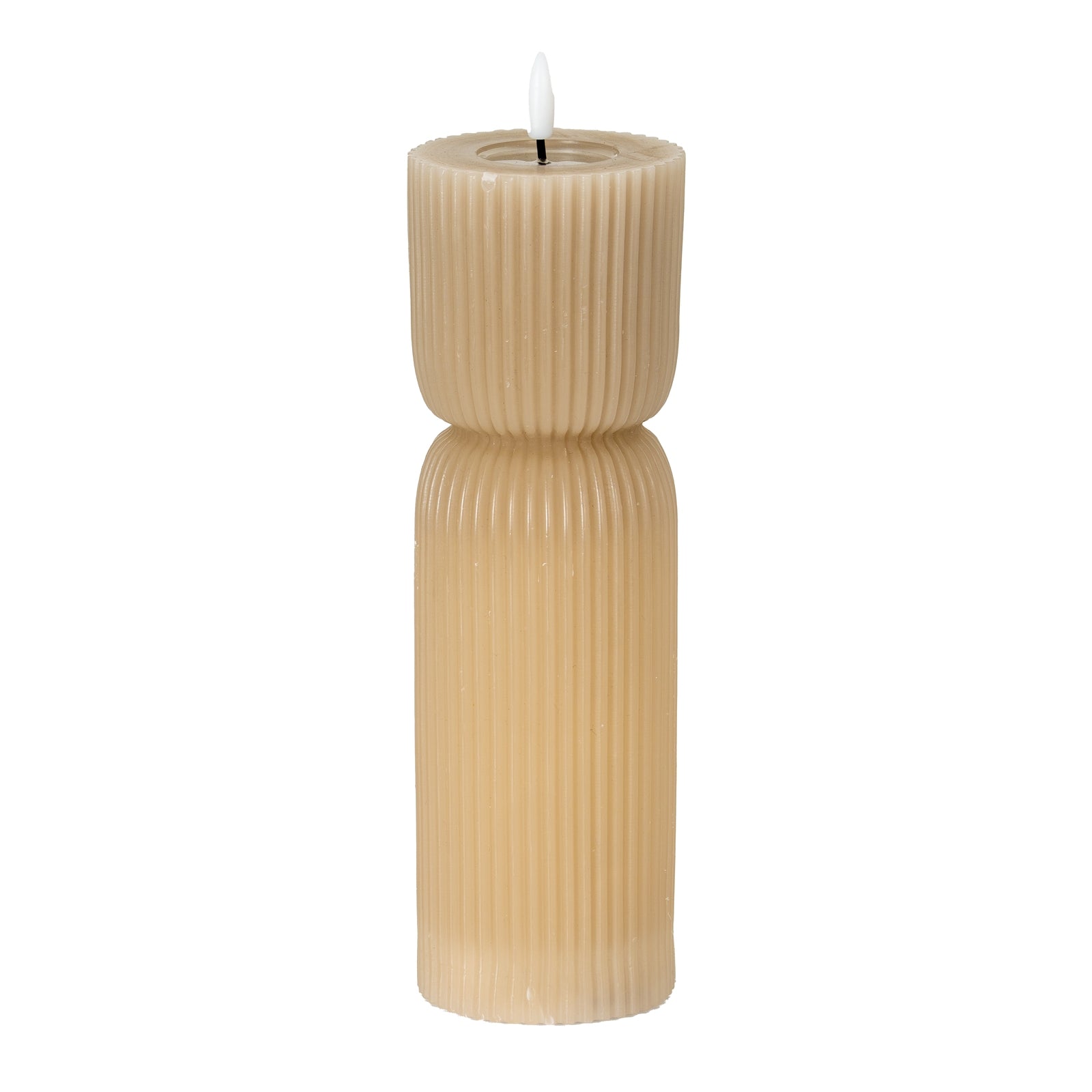 Luxe Collection Natural Glow Carved LED Candle_2179