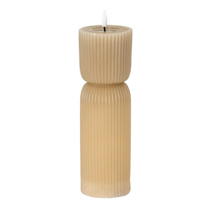 Luxe Collection Natural Glow Carved LED Candle_2179