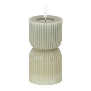 Luxe Collection Natural Glow Carved LED Candle_2212