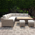 Capri Outdoor Large Corner Set With Riser Table + 2 Stools_193