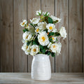 The Natural Garden Collection White Tea Rose (Single Stem Flower)