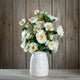 The Natural Garden Collection White Tea Rose (Single Stem Flower)