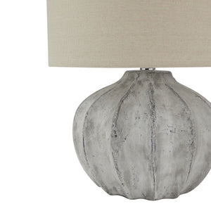 Darcy Antique White Flute Lamp_778