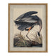 Flora & Fauna Collection Heron On Linen In Beaded Frame_3788
