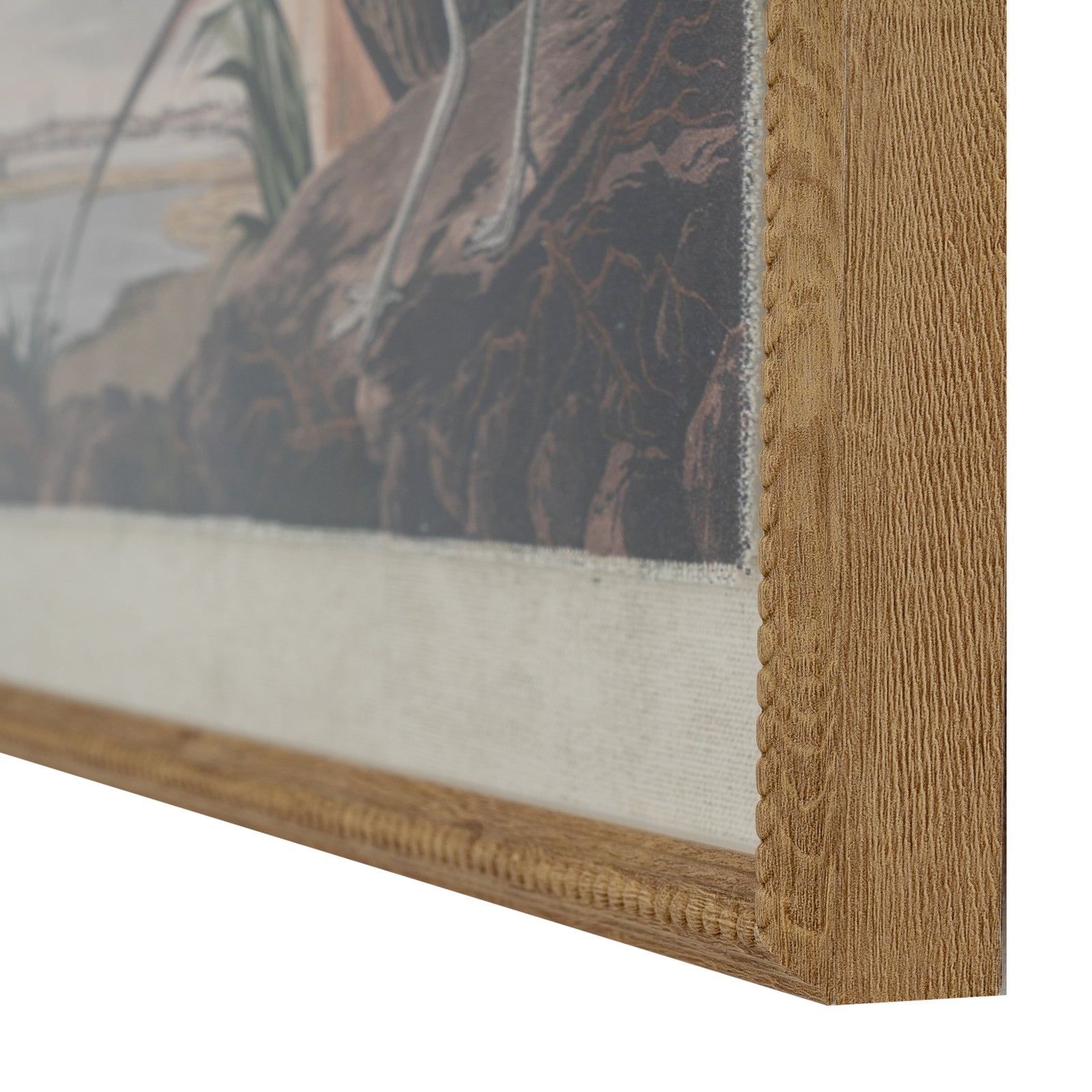 Flora & Fauna Collection Curlews On Linen In Beaded Frame_3776