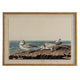 Flora & Fauna Collection Plovers On Linen In Beaded Frame_3796