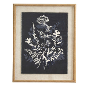 Flora & Fauna Collection Meadow On Linen In Beaded Frame_3793