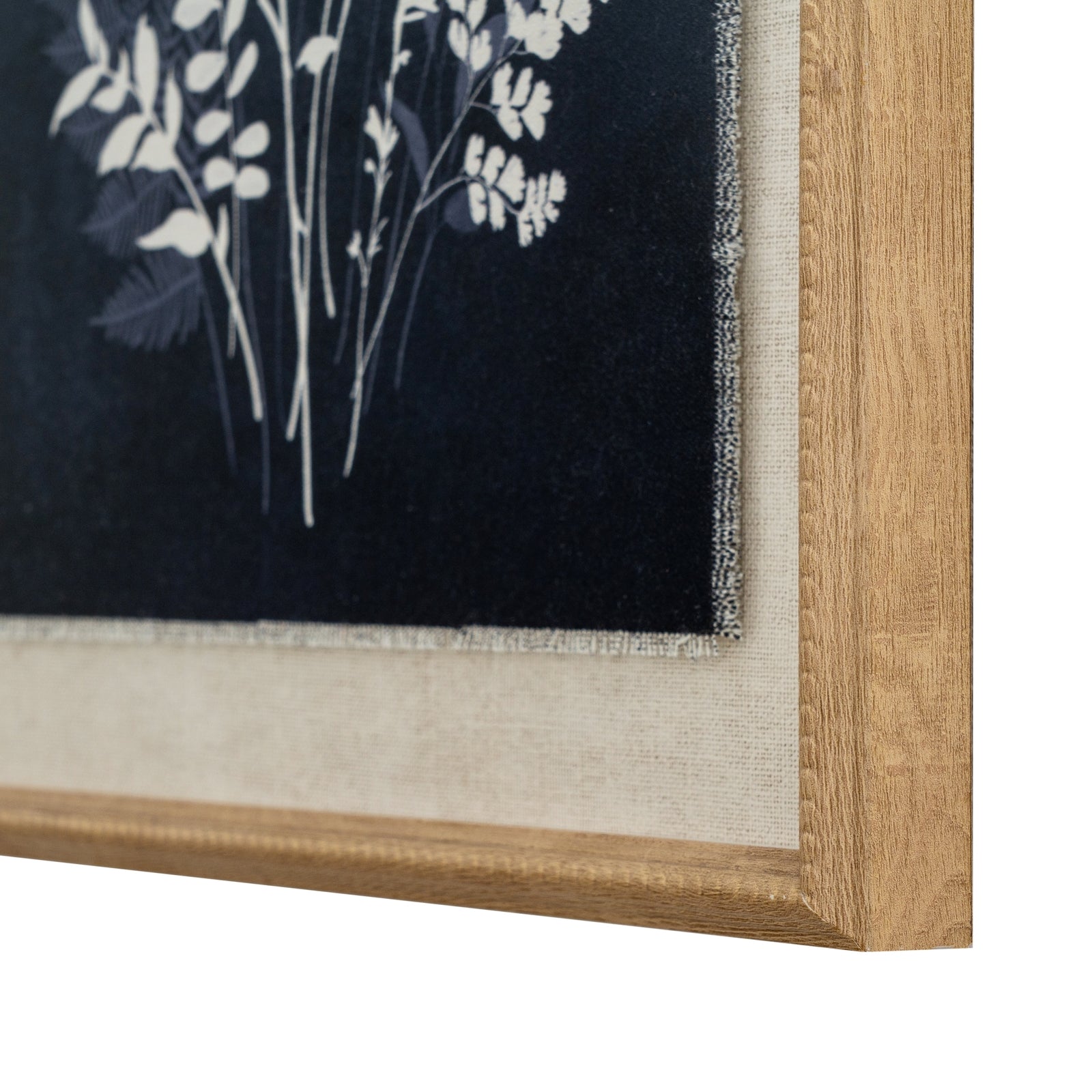 Flora & Fauna Collection Grove On Linen In Beaded Frame_3786