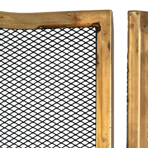 Antiqued Brass Large  Fire Screen [cid:24540-b]