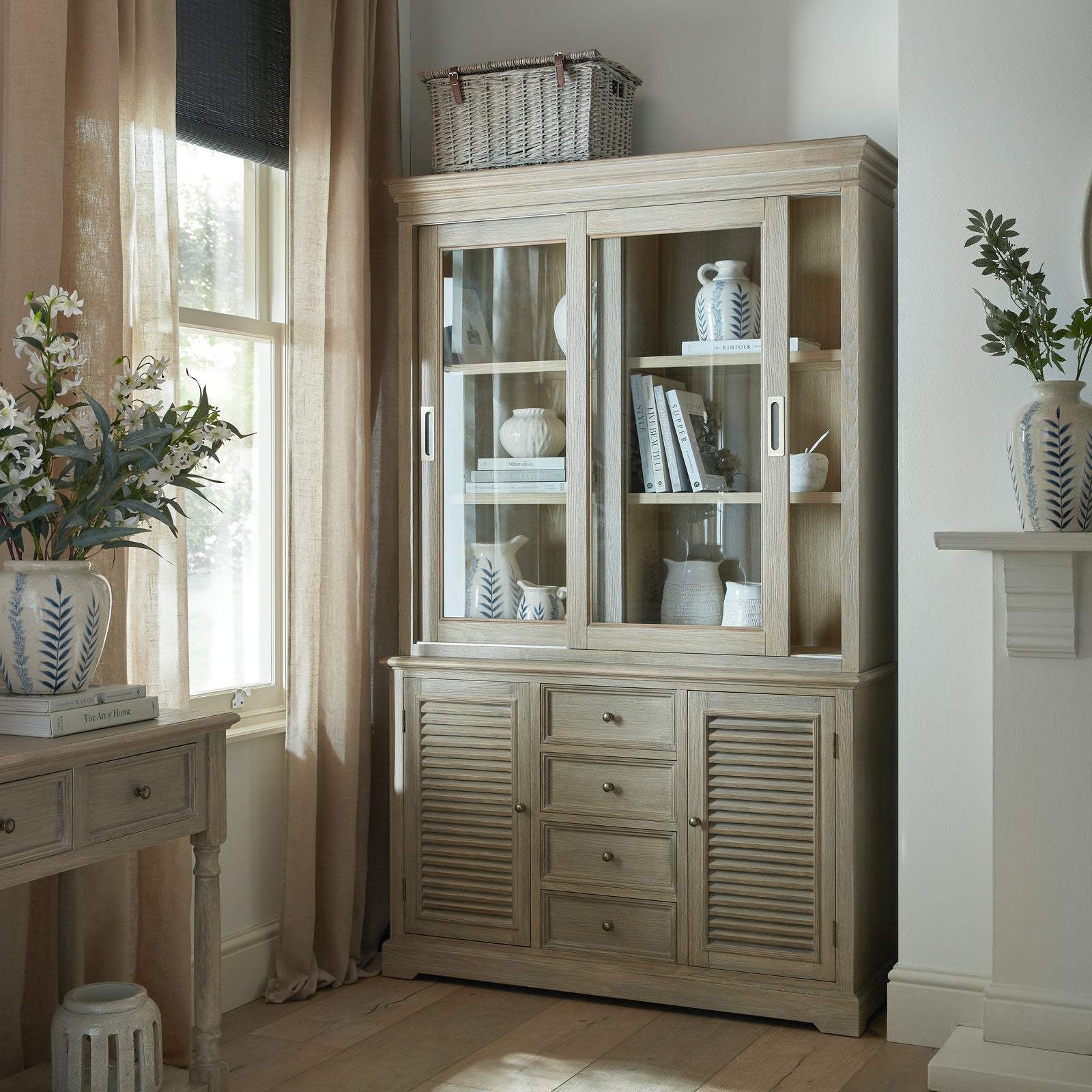 Delphine Collection 2 Door 4 Drawer Large Dresser Base [cid:24659-a]