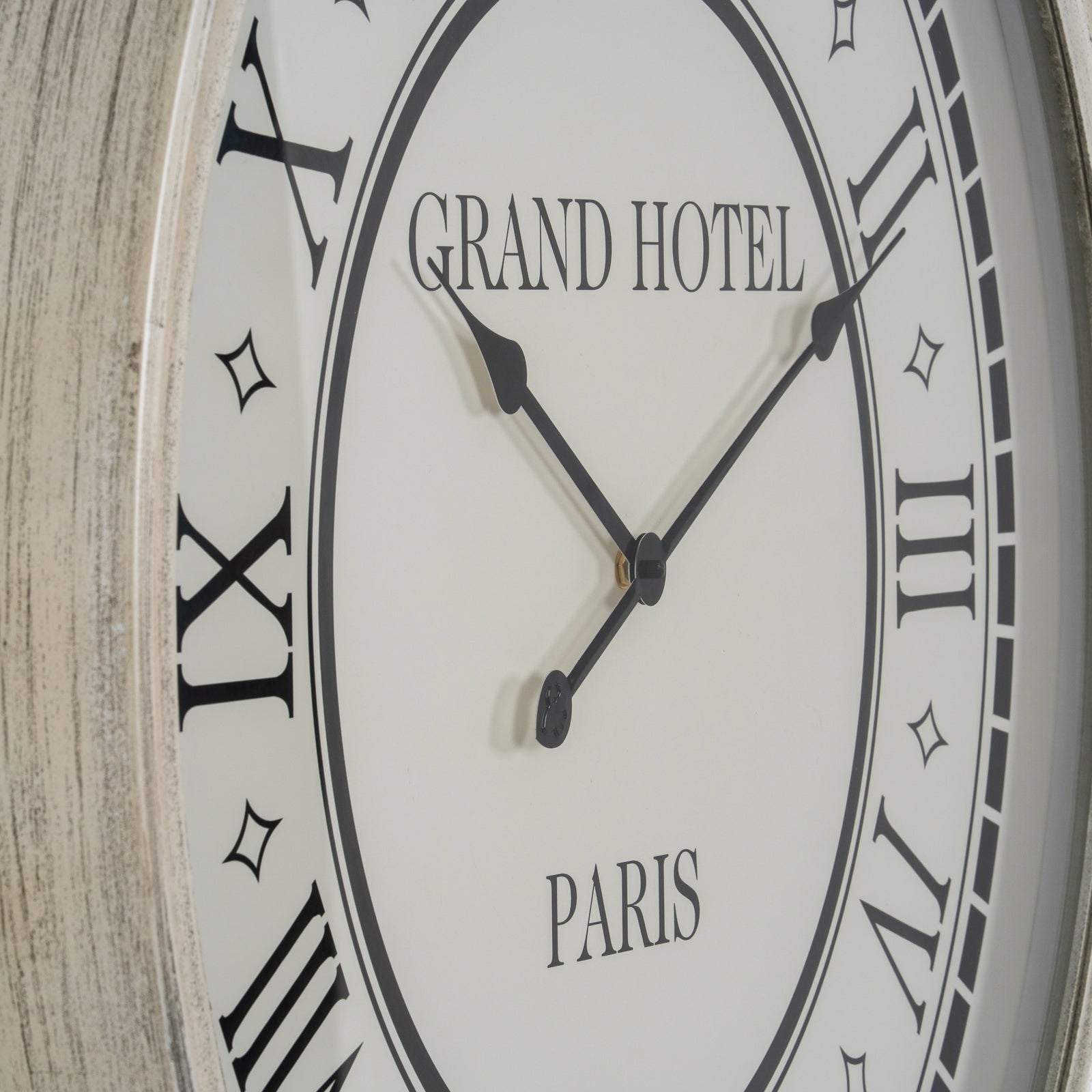 Hotel Paris Large Grey Clock With Glass [cid:24675-a]