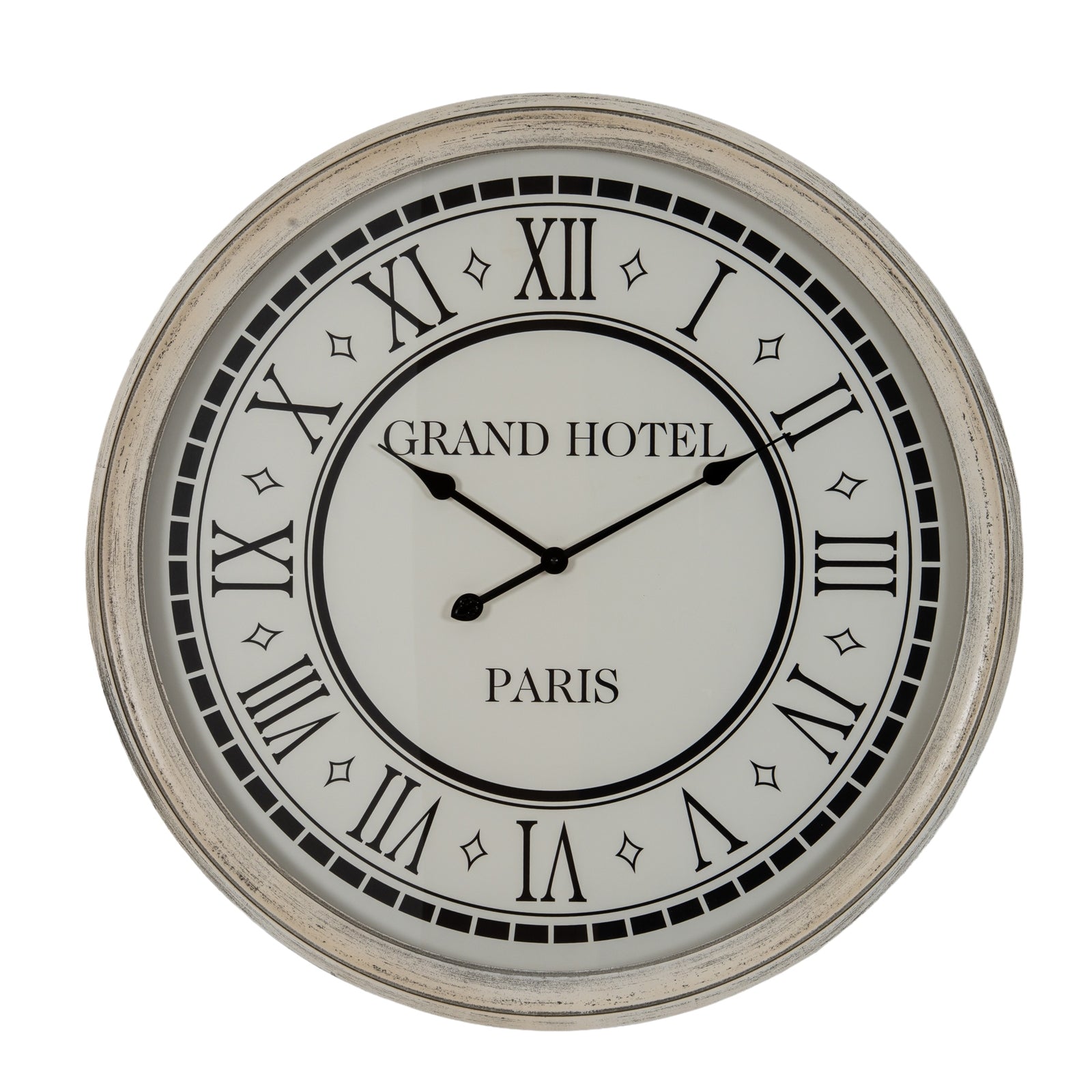 Hotel Paris Large Grey Clock With Glass [cid:24675]