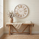 White Wash Clock With Wooden Numerals [cid:24677]
