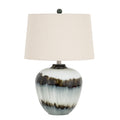 Midnight Shadows Squat Table Lamp With Linen Shade [cid:24684-a]