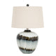 Midnight Shadows Squat Table Lamp With Linen Shade [cid:24684-a]
