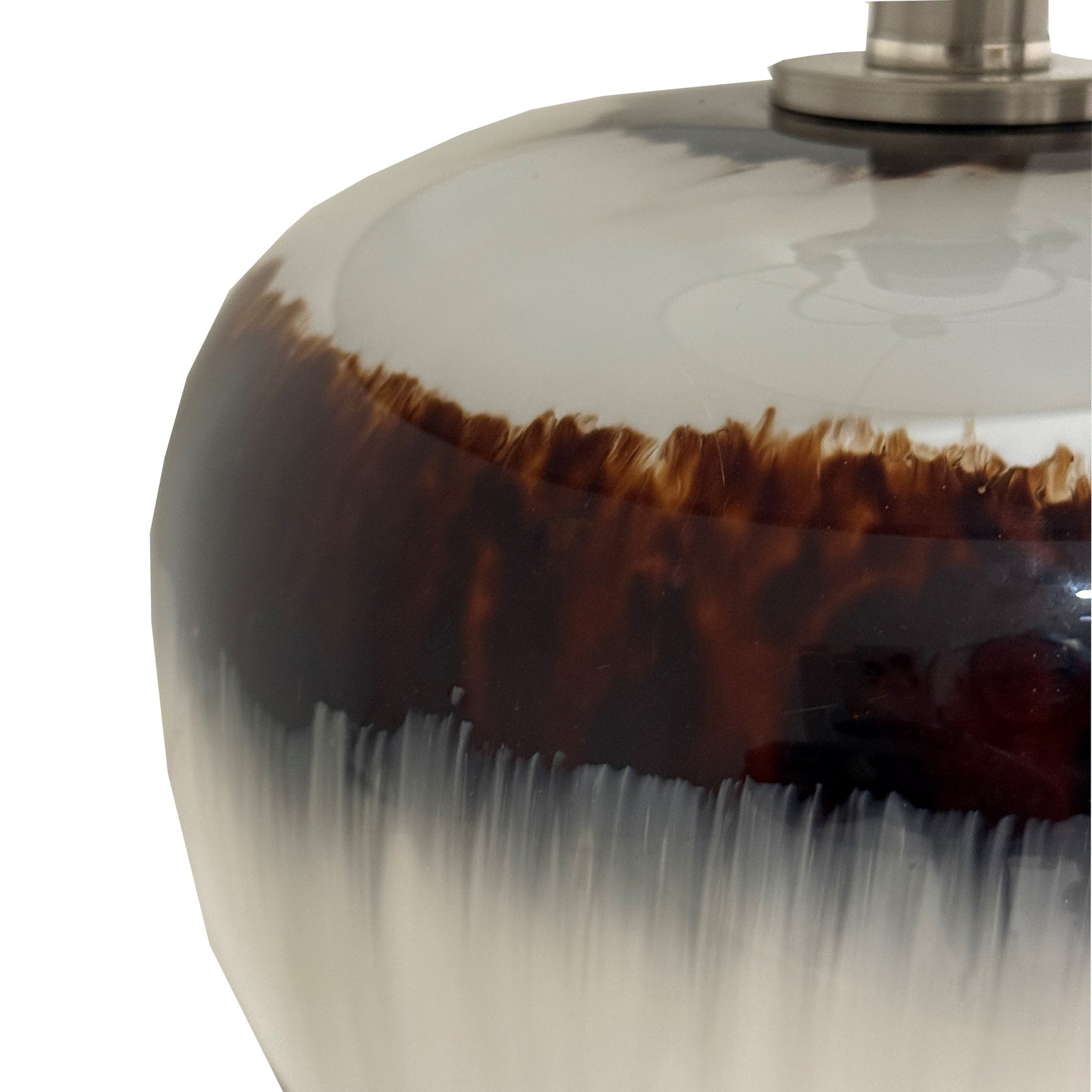 Sepia Shadows Squat Table Lamp With Linen Shade [cid:24686-a]