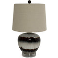 Sepia Shadows Squat Table Lamp With Linen Shade [cid:24686]