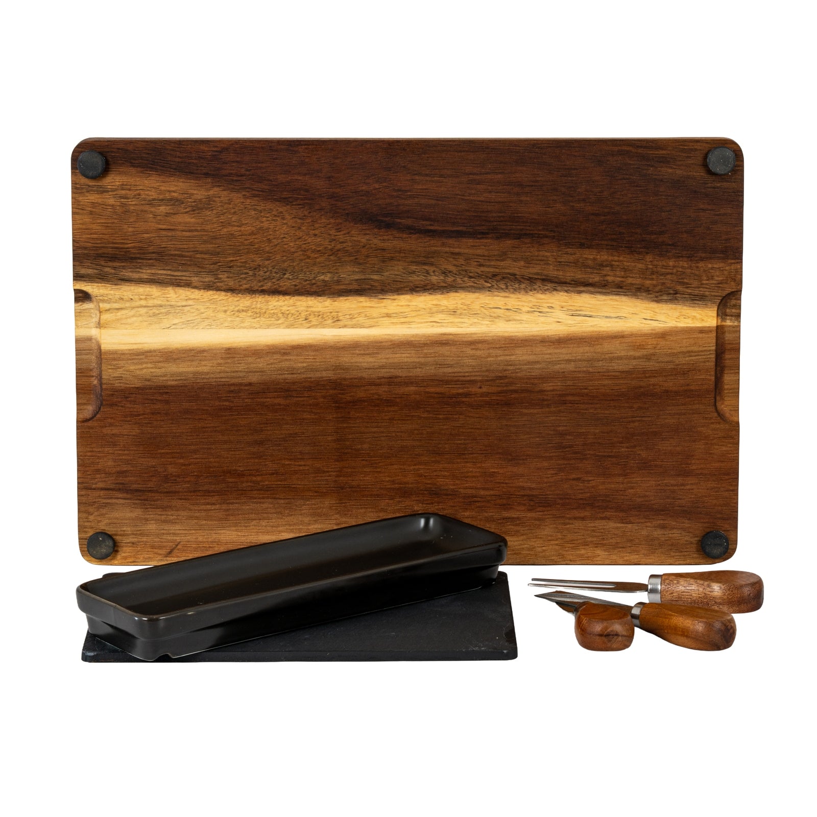 TEST Acacia Cheese Board Set With Grey Bowl, Slate and Cutlery [cid:24692-c]
