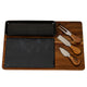Acacia Cheese Board Set With Grey Bowl, Slate and Cutlery [cid:24692]
