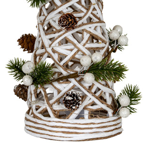 Large LED White Rattan Cone Tree With Winter Branches [cid:ab32b3472360f40eae333a22eda89b4b]