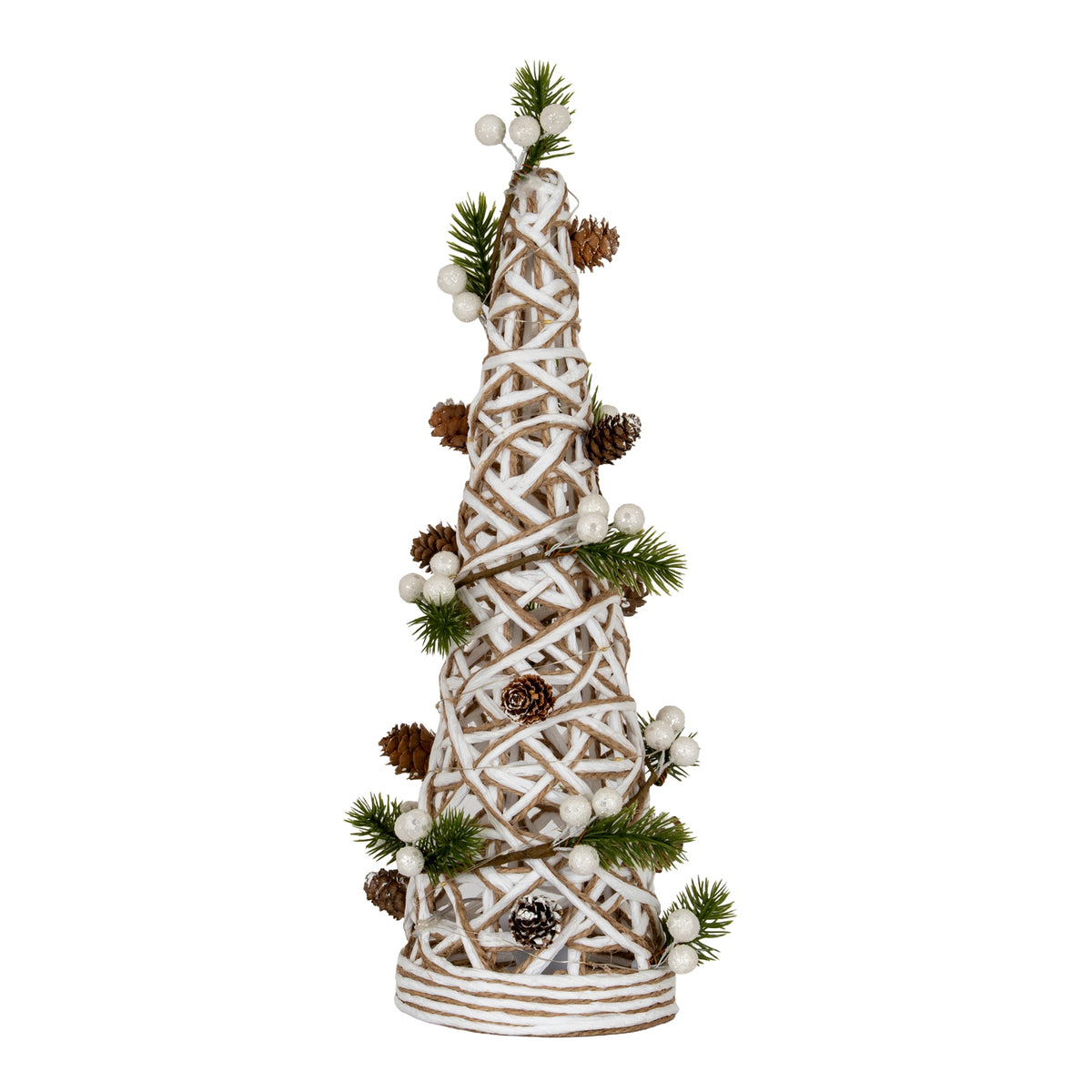 Large LED White Rattan Cone Tree With Winter Branches [cid:5dd9b1fd8c07feb70b4d3a22eda89b39]