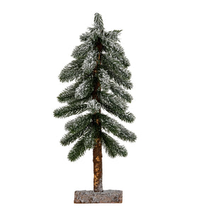 Medium Snowy Pine Tree On Wooden Stand [cid:b1da93da98ab53ab52fc3a22eda881f9]