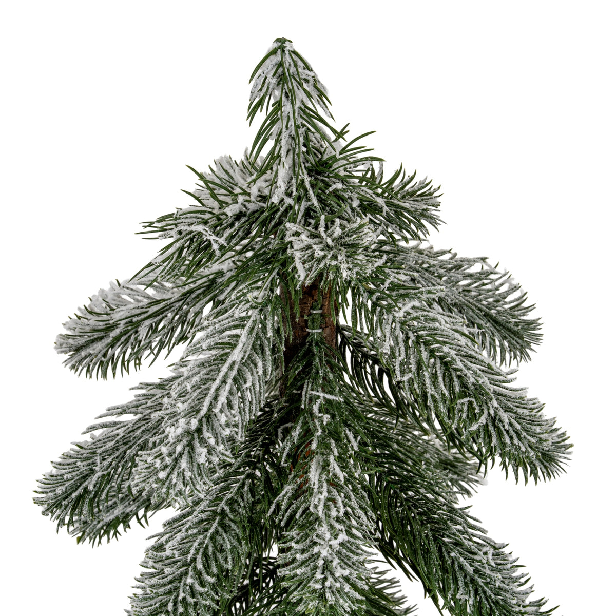 Small Snowy Pine Tree On Wooden Stand [cid:c6c058f9634e9f3714bd3a22eda8753d]