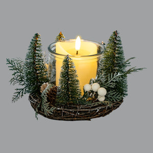 Medium Brush Tree Candle Wreath With Berries And Pinecones [cid:d31119fcd71787a066433a22eda8594b]