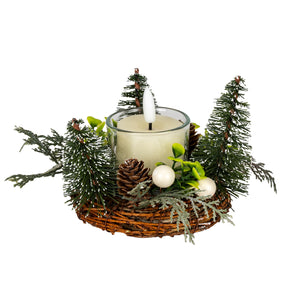 Small Brush Tree Candle Wreath With Berries And Pinecones [cid:73d6c1d537f035df575e3a22eda87728]