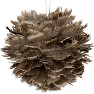 Large Fawn Feather Ball Decoration [cid:394ea9509286ae9bf6813a22eda8c92c]