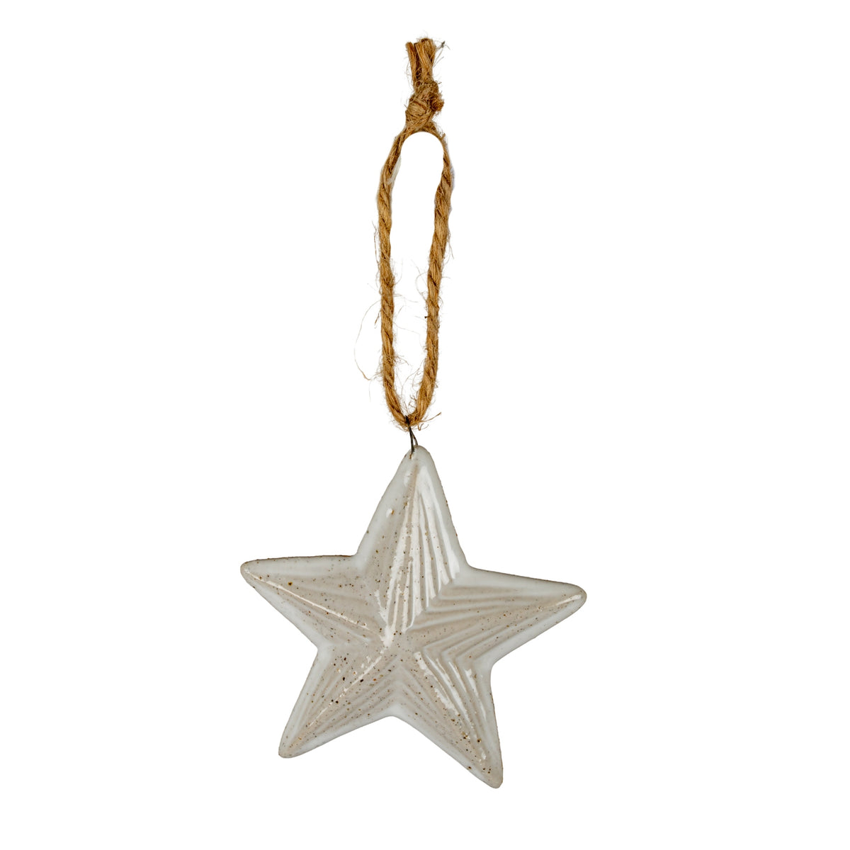 Flurry Star White Ceramic Tree Ornament [cid:2fdcf0d29a5d6615b77b3a22eda886db]