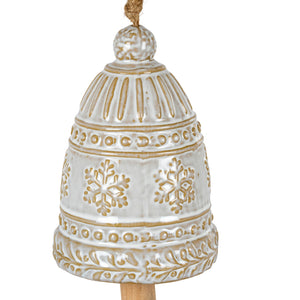 Large Ceramic Bell Tree Ornament With Snowflake Detail [cid:3752b261a667d0a2a12b3a22eda8d306]