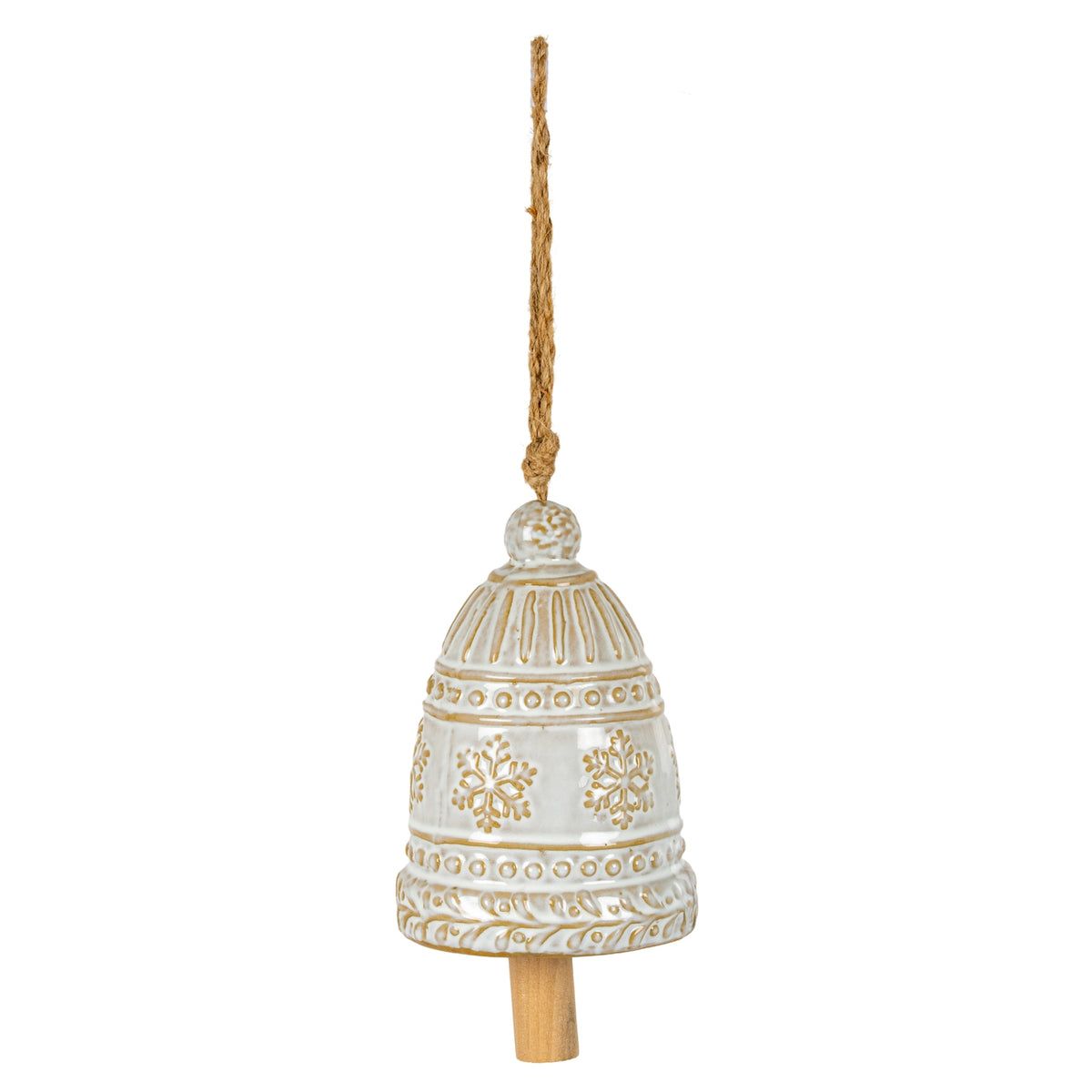 Large Ceramic Bell Tree Ornament With Snowflake Detail [cid:677339f09a13c5c1778c3a22eda8d2f0]
