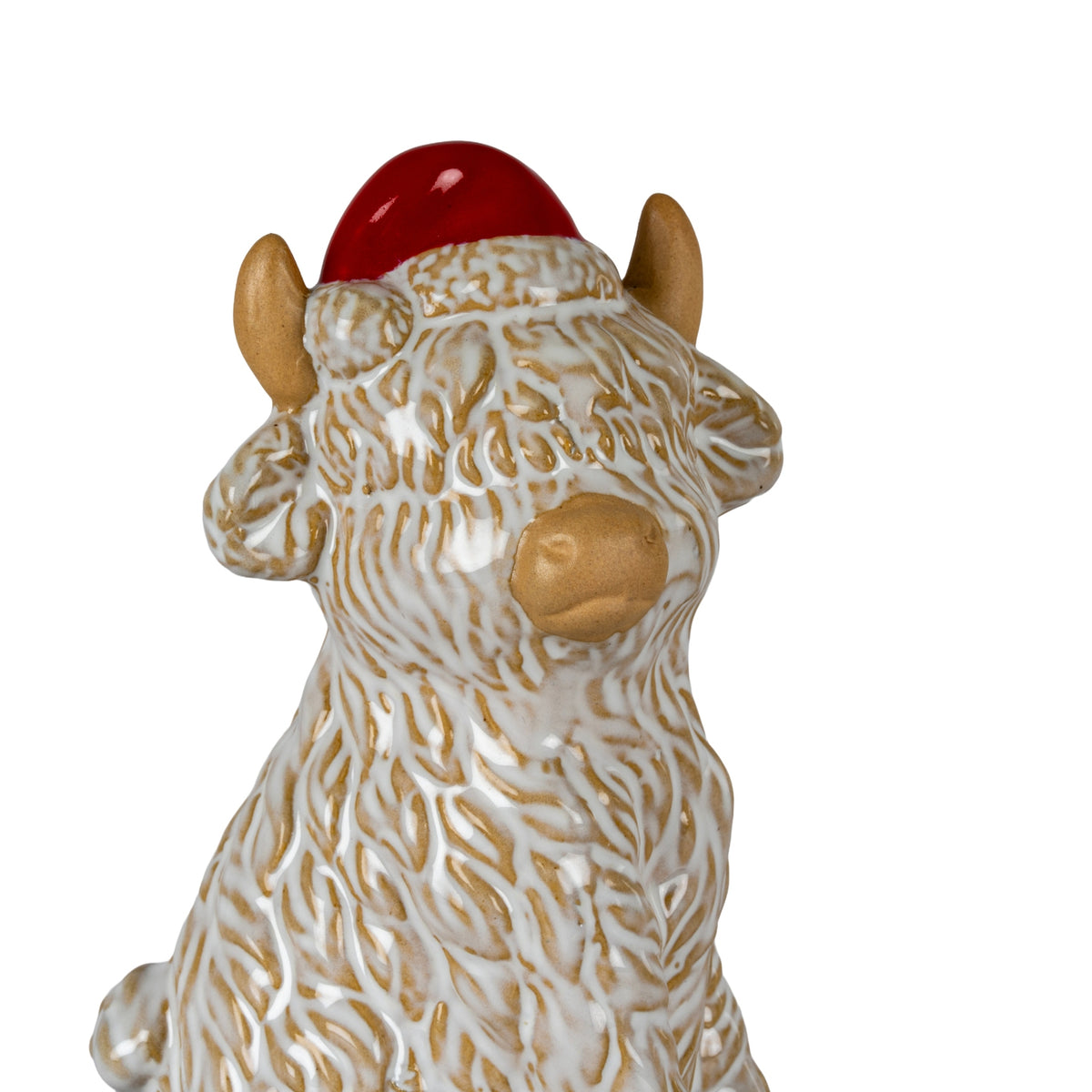 Merry Moo Ceramic Cow Ornament Gazing Right [cid:2387b9011bc98a8cd8f33a22eda86d68]